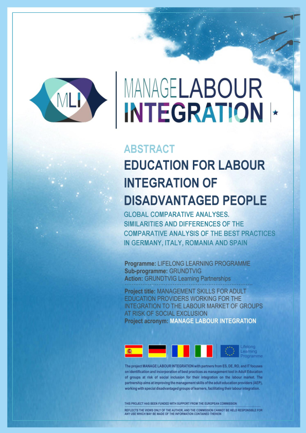 Manualul de Educaţie pentru Integrarea în Campul Muncii a Grupurilor Dezavantajate Social